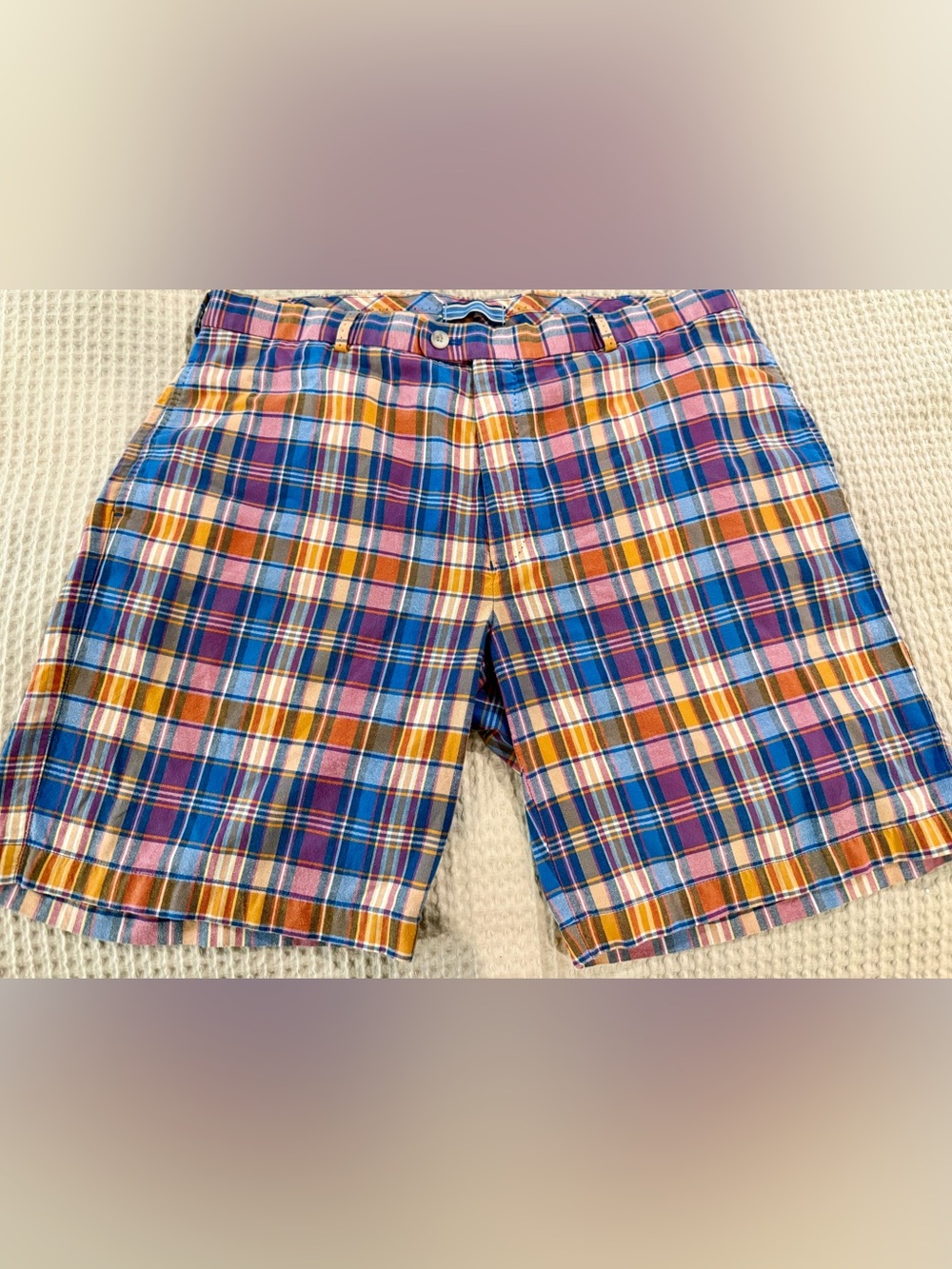 Peter Millar Multicolor Plaid Golf Shorts